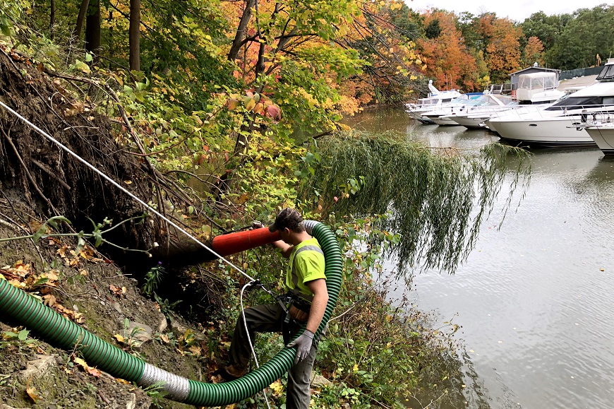 Slope Access Blower Truck